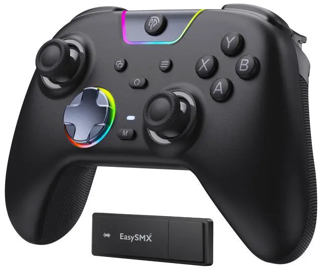 Alt view image 8 of 14 - X05Pro Wireless PC Controller Quiet-Press Buttons, 2-Stage Impulse Triggers, 2 Programmable Buttons, Hall Joysticks, 1000mAh Battery, 1000Hz Polling Gaming Controller for PC/Switch/Android/iOS