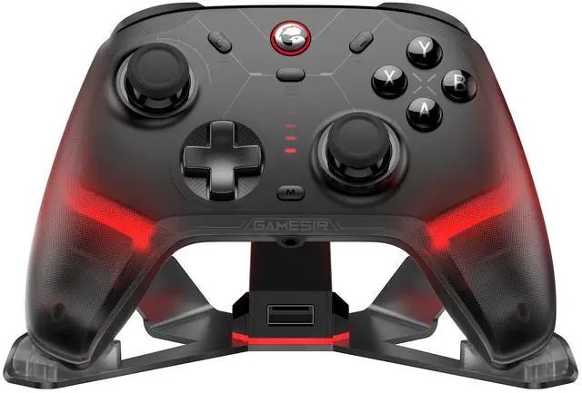 Alt view image 8 of 14 - Cyclone 2 Wireless Controller - 1000Hz Polling Rate, TMR Joysticks, Hall/Micro 2-in-1 Triggers for PC/Switch/Switch 2/Android/iOS, PC Gaming Controller with Charging Dock (Black)