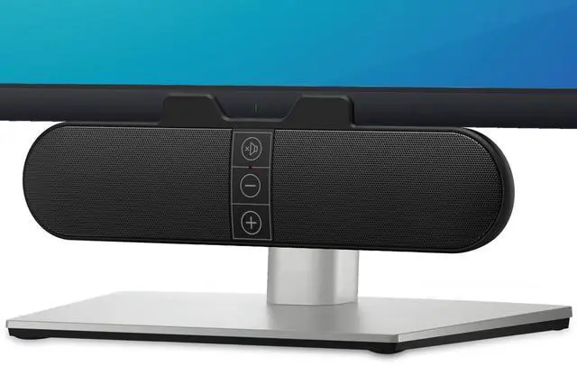 Alt view image 8 of 14 - Computer Speakers for Desktop PC Monitor, USB Plug-in, Wired, Computer Soundbar for PC, Laptop Speakers with Adaptive-Channel-Switching, Loud Sound, Deep Bass, USB C Adapter, Easy to Clip on Monitor