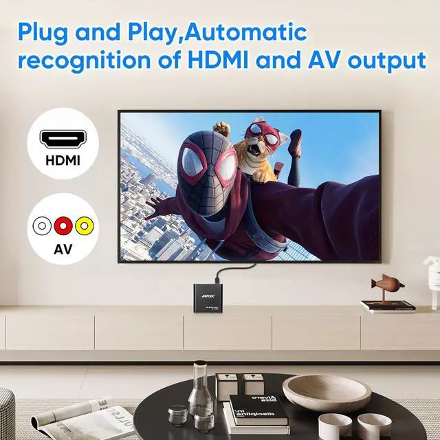 Alt view image 14 of 14 - HDMI Media Player, Black Mini 1080p Full-HD Ultra HDMI Digital Media Player for -MKV/RM- HDD USB Drives and SD Cards
