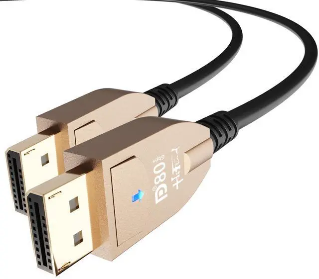 Main image of VESA Certified 16K DisplayPort 2.1 Cable 5 Ft, 80Gbps, 16K 10K@60Hz,8K@120Hz,4K@240Hz,HDR HDCP 3D UHBR DSC1.2a eARC, Gold-Plated Display Port DP 2.0/1.4 Cord for Gaming Monitor TV NVIDIA 5090 Graphics