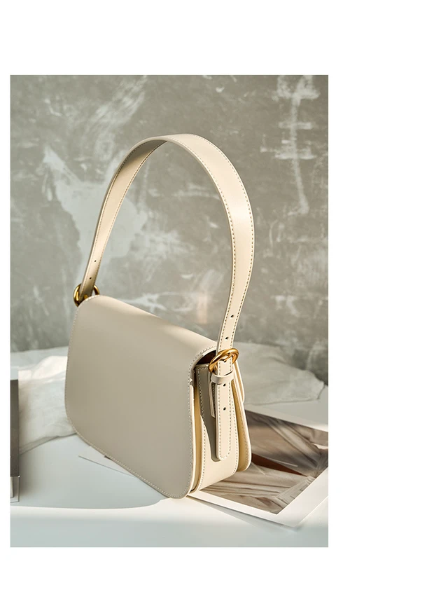 Alt view image 2 of 2 - Women Genuine Leather Hobo Bags Tote Handbag White