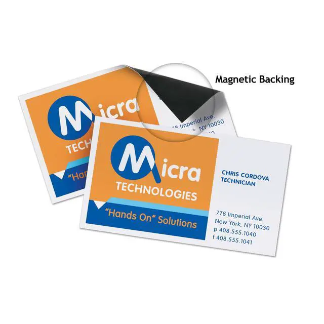 Alt view image 5 of 6 - Avery Magnetic Printable Business Cards, 2" x 3.5" (8374)