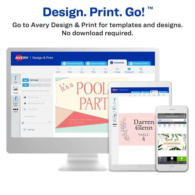 Alt view image 6 of 6 - Avery Magnetic Printable Business Cards, 2" x 3.5" (8374)