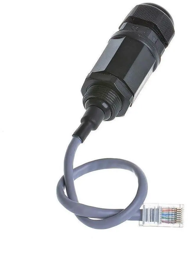 Alt view image 13 of 14 - 5PCS M20 RJ45 Waterproof Cat5 8P8C Connector IP67 Ethernet LAN Cable Connector Double Head with Cat5 Network Cable Outdoor LAN Coupler Adapter Male to Female