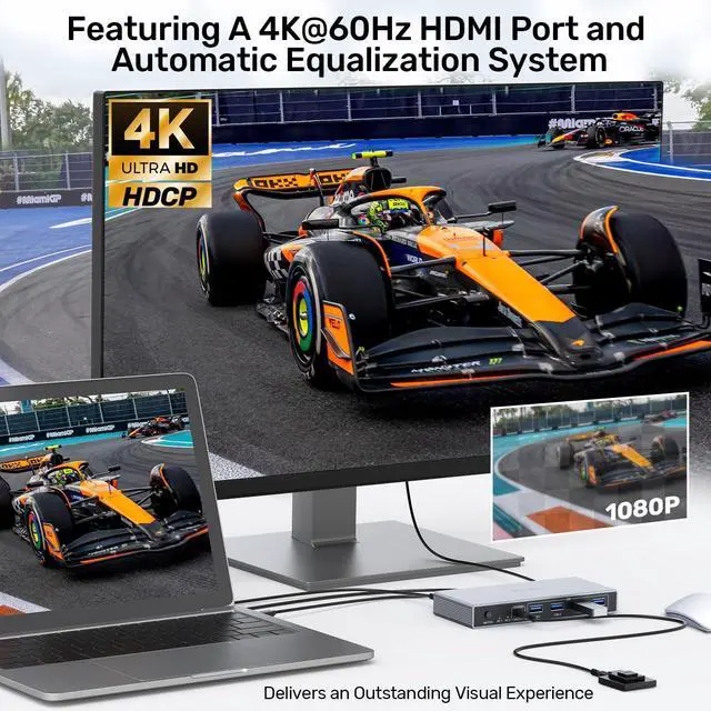 Alt view image 13 of 14 - 2 in 1 Out USB A HDMI KVM Switch-2 Computers 1 Monitor,Two Mode Switching,4K@60Hz,5Gbps High-Speed Transmission,4 USB A for Two Computers Sharing One Monitor,DC5V Adapter and Desktop Controller