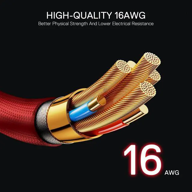 Alt view image 9 of 14 - GCP07 Power Extension Cable Kit - 1x24 Pin, 1x90 Degree 16 Pin, 2x8Pin Sleeved Cable for ATX Power Supply, 30CM Length with Cable Combs, Red