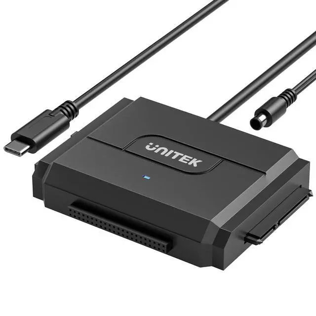 Alt view image 8 of 14 - IDE/SATA to USB C 3.0 Adapter, Universal IDE Hard Drive Little Triangle pro Converter for 2.5"/3.5" Inch IDE and SATA External HDD/SSD, Support 10TB
