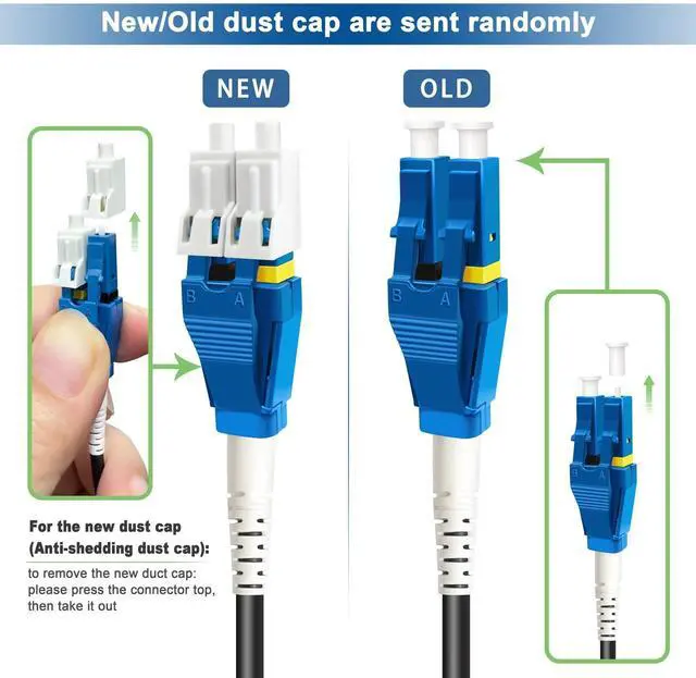 Alt view image 13 of 14 - 100 Feet (30 Meters) Uniboot LC to LC Outdoor Armored Fiber Patch Cable, Low Friction Single Mode Duplex Fiber Optic Cable Jumper Optical Patch Cord, 9/125um, (OS1/OS2 Compatible), LSZH Black