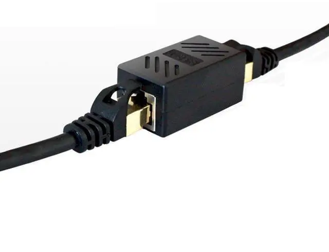 Alt view image 10 of 12 - RJ45 Cat5 Couplers, (20 Pack) in Line Coupler Cat5 Cat5e Cat6 Cat7 Ethernet Cable 8P8C Extender Adapter Female to Female, Black