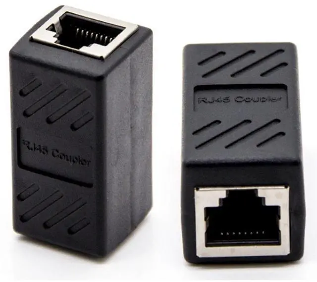 Alt view image 8 of 12 - RJ45 Cat5 Couplers, (20 Pack) in Line Coupler Cat5 Cat5e Cat6 Cat7 Ethernet Cable 8P8C Extender Adapter Female to Female, Black