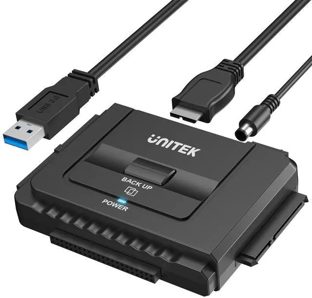 Alt view image 8 of 14 - USB 3.0 to IDE and SATA Converter External Hard Drive Adapter Kit for Universal 2.5/3.5 HDD/SSD Hard Drive Disk, One Touch Backup Function, Included 12V/2A Power Adapter