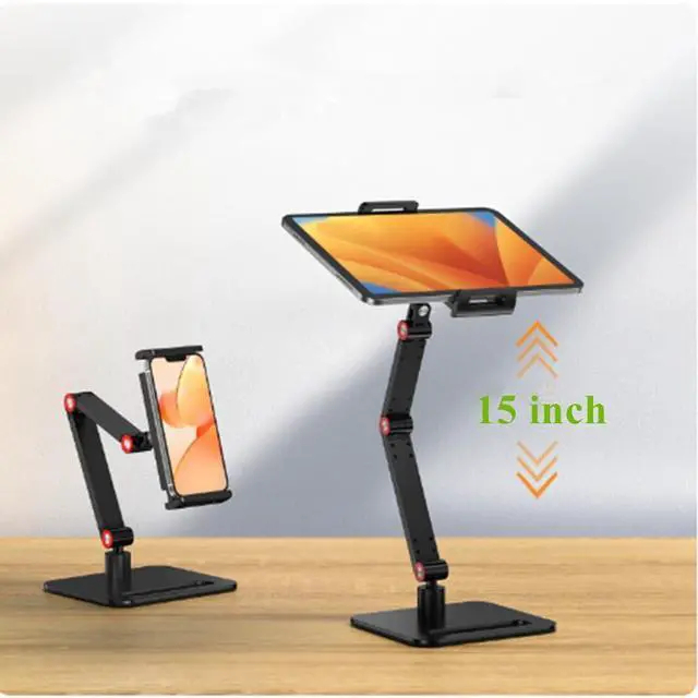 Alt view image 14 of 14 - Portable Monitor Holder for 6-17.3 Inch Screen Desktop Expandable Monitor Stand 12.9 inch Tablet Stand