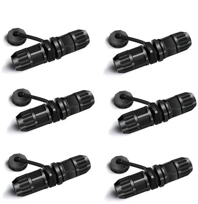 Alt view image 7 of 12 - Waterproof RJ45 Coupler, cat 6 splice outdoor ethernet Connector, Female to Female , Panel Mount, IP68 Ethernet LAN Cable Coupler Adapter Weatherproof Connection for CAT 5, CAT 5E, Cat7 (6-Pack