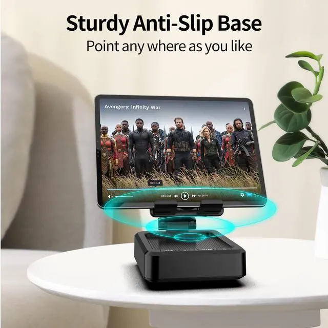 Alt view image 12 of 14 - Tablet Stand Adjustable with Bluetooth Speakers,Kitchen Gadgets,Gifts for Women Men,Wireless Bluetooth Speaker Tablet Holder,Desk Mic Charging Sation Compatible with Phones and Tablet