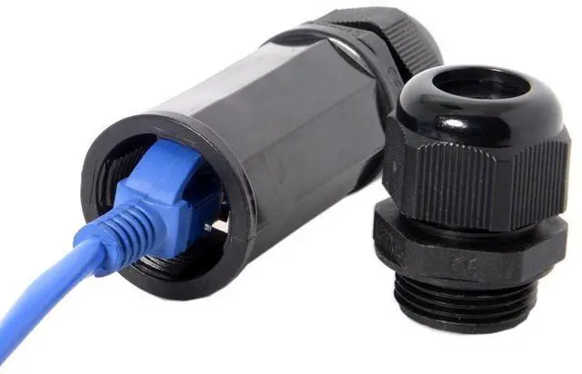 Alt view image 11 of 14 - (5 Pack) RJ45 Waterproof Connector IP67 Ethernet Network Cable Connector Double Head Outdoor LAN Coupler Adapter Female Cat5, 6, 8P8C