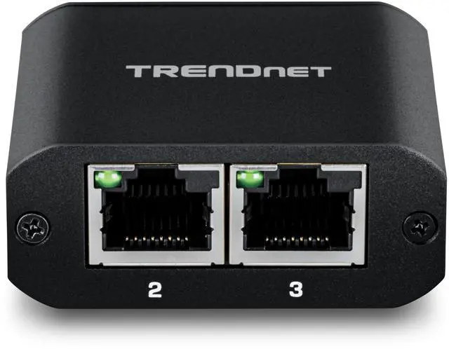 Alt view image 9 of 14 - 2-Port Gigabit Splitter with USB Type C Power, TEG-102S, Splits One Network Connection Into Two, Ethernet Splitter, USB Type C Power Cable Included, NDAA & TAA Compliant