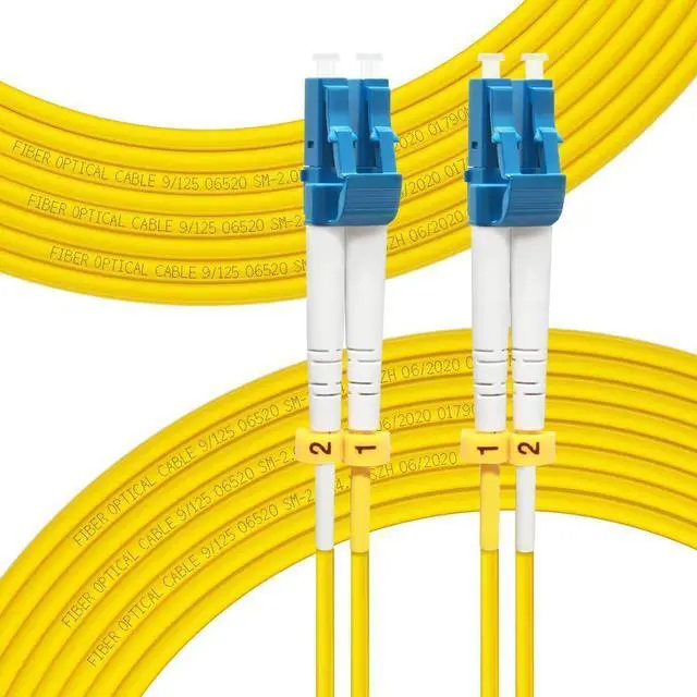 Alt view image 8 of 14 - 30M OS2 Fiber Patch Cable LC to LC, Length Options: 0.2m-200m, 1G/10GB Single Mode Duplex, 9/125um SMF Fiber Optic Cable Cord LSZH 30Meter(98ft)