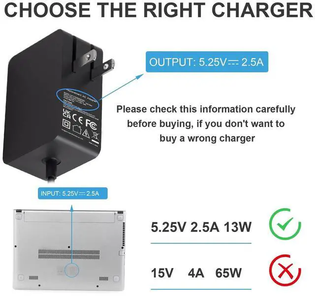 Alt view image 13 of 14 - Surface 3 Charger 13W 5.2V 2.5A AC Power Adapter Charger Cord Replacement for Microsoft Surface 3, Model 1623 1624 1645 Tablet with USB Charging Port 4.9Ft Cable-1.5m(Not Compatible Surface Pro 3)