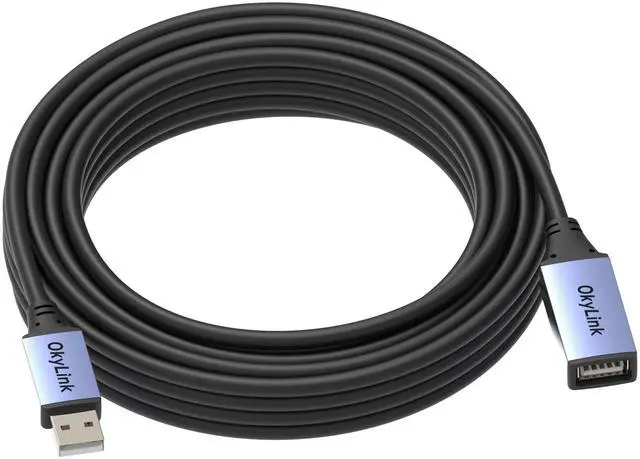 Alt view image 10 of 14 - 32ft(10M) Active USB 2.0 Extension Cable A Male to A Female 480Mbps for Printer, Mouse,Keyboard,Scanner,Camera