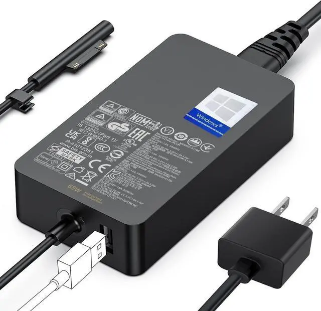 Alt view image 8 of 14 - Surface Pro Charger,65W Microsoft Surface Charger for Surface Pro 3/4/5/6/7/7+/8/9/10/11/12, Surface Laptop 1/2/3/4/5/6/7, Surface Go 1/2/3/4, Surface Book 1/2, Surface LaptopGo, Surface Laptop Studio