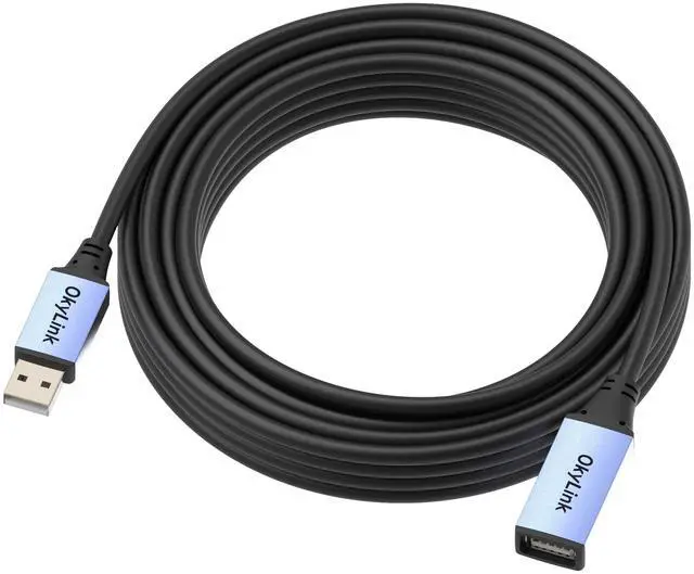 Alt view image 13 of 14 - 32ft(10M) Active USB 2.0 Extension Cable A Male to A Female 480Mbps for Printer, Mouse,Keyboard,Scanner,Camera