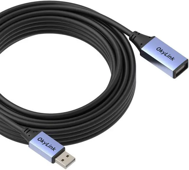 Alt view image 14 of 14 - 32ft(10M) Active USB 2.0 Extension Cable A Male to A Female 480Mbps for Printer, Mouse,Keyboard,Scanner,Camera