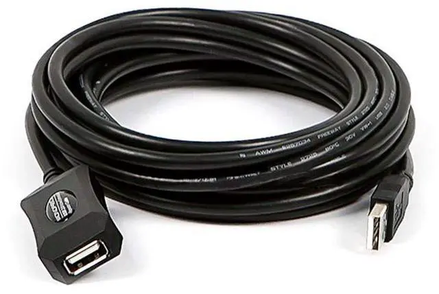 Alt view image 5 of 8 - USB 2.0 Male to Female Active Extension/Repeater Cable - Use with PlayStation, Xbox, Kinenct, Oculus VR, Card Reader, Hard Drive, Keyboard, Printer, Camera, 20/28AWG, 16 feet, Black