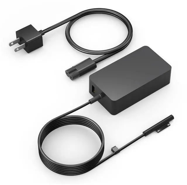 Alt view image 8 of 14 - 65W Surface Pro Laptop Charger for Microsoft Surface Pro 11,10, 9, 8, 7+, 7, 6, 5 Surface Laptop 5 Studio 4 Go 3 2, Surface Book 3 2 1, Surface Go Tablet, Support 36W, 44W