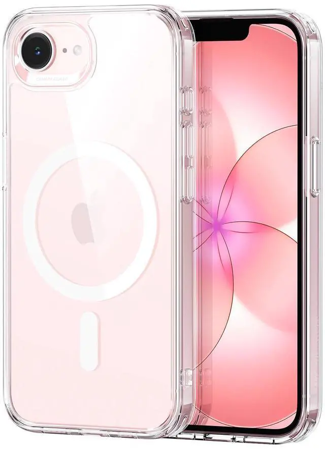 Alt view image 8 of 13 - for iPhone 17e/iPhone 16e Case, Compatible with MagSafe, Shockproof Military-Grade Protection, Magnetic Phone Case for iPhone 17e/16e case,Clear