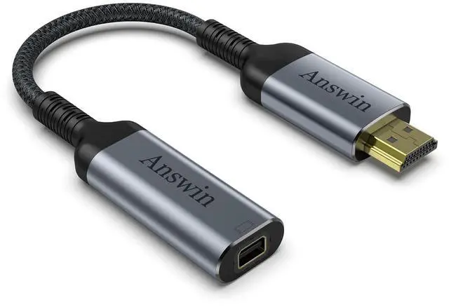 Alt view image 8 of 14 - HDMI to Mini DisplayPort 4K Active HDMI to Mini DisplayPort Adapter for Xbox One/360, Mac Mini, PC/Laptops to Monitor, 2K@60Hz, 1080P@120Hz