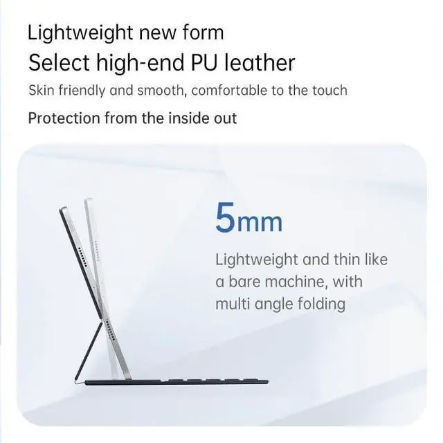 Alt view image 11 of 12 - Keyboard Case for iPad Pro 11 inch (4th/3rd/2nd/1st) Gen & Air 11 inch (M3/M2)& 10.9" Air 5th &4th Generation, Ultra Slim, Magnetic Keyboard Folio