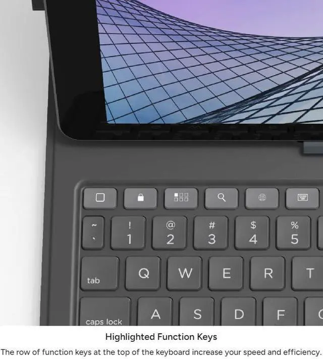 Alt view image 11 of 14 - Messenger Folio 2 - Tablet Keyboard & Case for 10.2-inch iPad, 10.5-inch iPad/Air 3