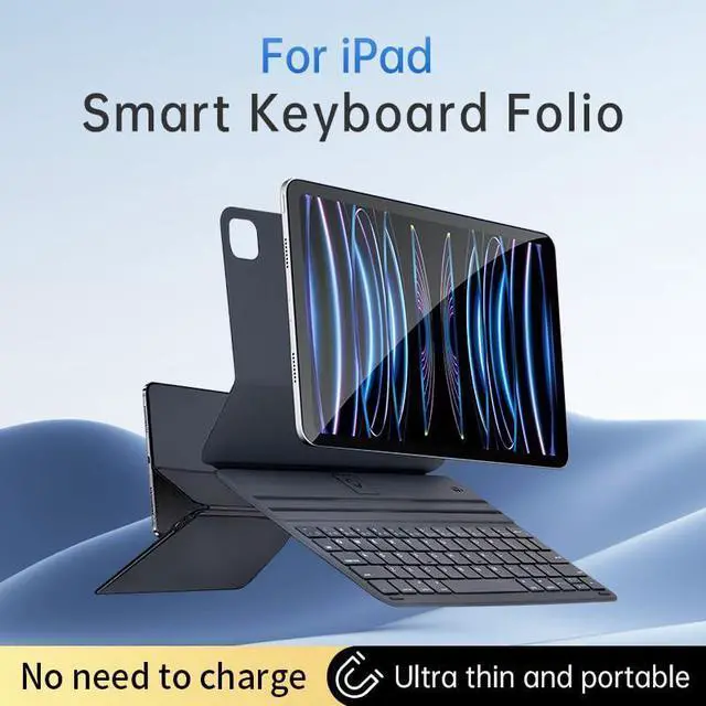 Alt view image 9 of 12 - Keyboard Case for iPad Pro 11 inch (4th/3rd/2nd/1st) Gen & Air 11 inch (M3/M2)& 10.9" Air 5th &4th Generation, Ultra Slim, Magnetic Keyboard Folio