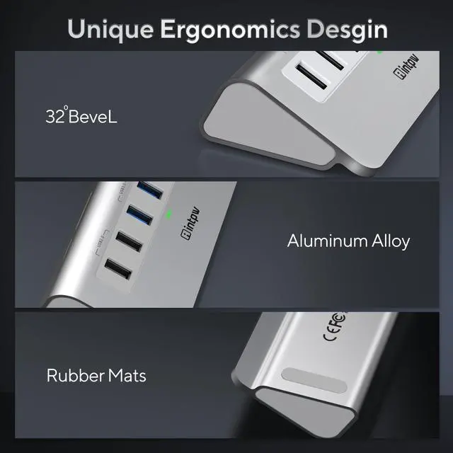 Alt view image 10 of 14 - P9 USB C Hub, 9-in-1 USB C Hub Multiport Adapter with 4K HDMI, PD 100W, Type-C & 2 USB A 3.0 5Gbps, 2 USB A 2.0, SD/TF Card Reader, Aluminum USB Hub for Laptop, iPhone 17 Series, MacBook, iPad