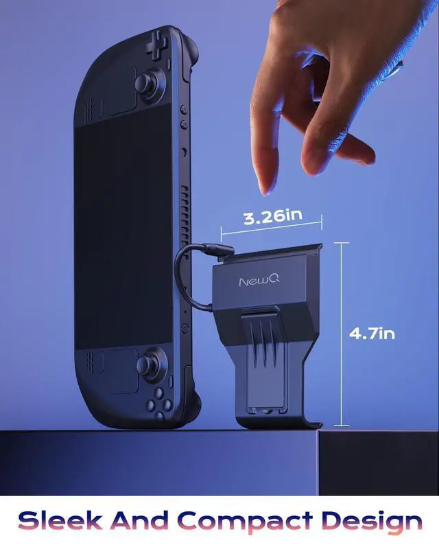Alt view image 14 of 14 - Steam Deck Dock for Steam Deck/OLED with Foldable Stand, HDMI 4K@60Hz, 2 USB A 3.0, 100W Max PD-in, Portable or Desktop Accessories