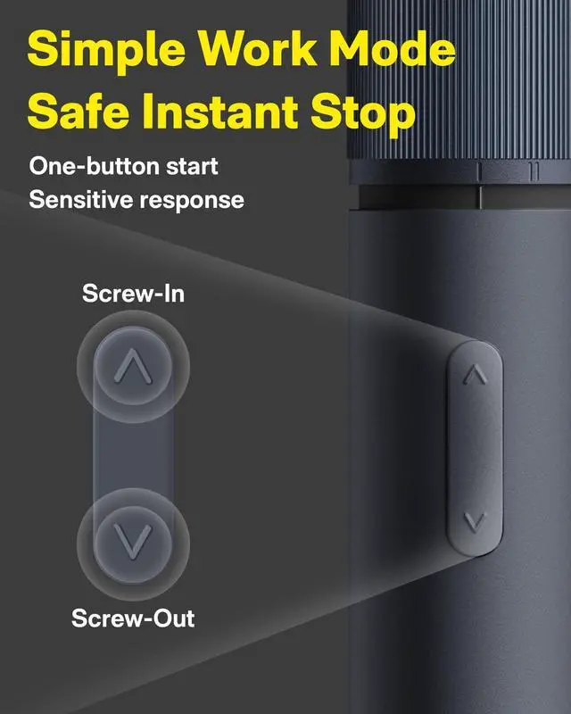 Alt view image 14 of 14 - Electric Screwdriver Kit, Upgraded 1/4'' Hex 25 Bits, Magnetic Lid, Rechargeable Cordless Screwdriver, 1500mAh Battery, LED Light, Ideal for Furniture Assembly, Home Repair & Garage Projects