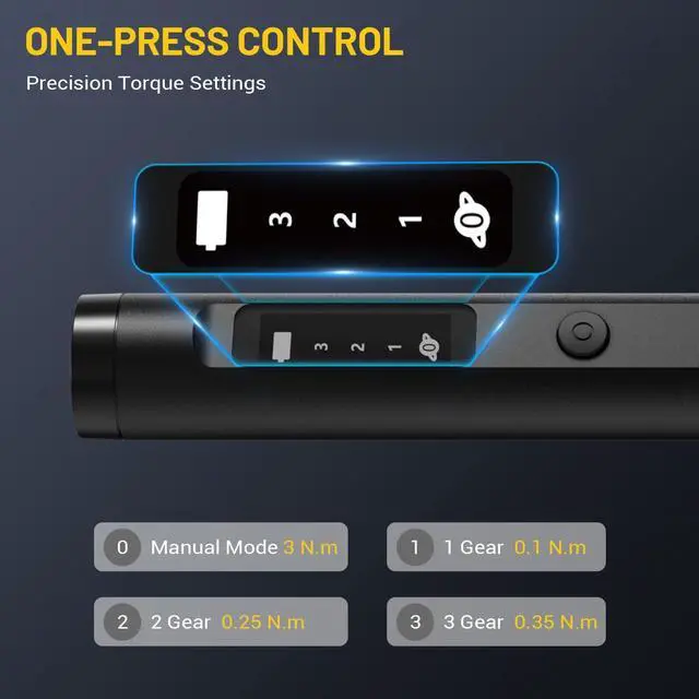 Alt view image 14 of 14 - Mini 3.7V Electric Screwdriver - Precision Screwdriver Set with 60-in-1 Magnetic Bits, Magnetic Rotatable Rack, 5/32''Hex, Electric Screw Driver Cordless for Phone, Camera, Laptop, Watch Black