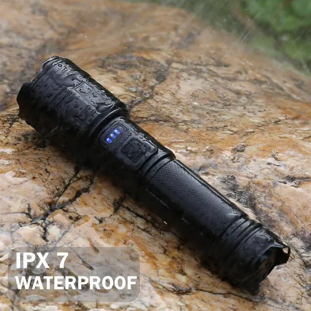 Alt view image 14 of 14 - Rechargeable Flashlights 90,000 High Lumen, 2 Pack Super Bright LED Flashlight with 5 Modes, High Powered Flash Light for Home, Camping, Outdoor