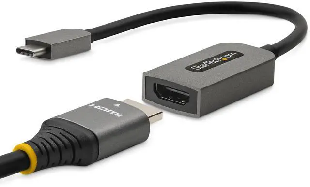Alt view image 8 of 14 - USB-C to HDMI Adapter, 4K 60Hz Video, HDR10, USB-C to HDMI Monitor Dongle, USB4 / Thunderbolt Compatible