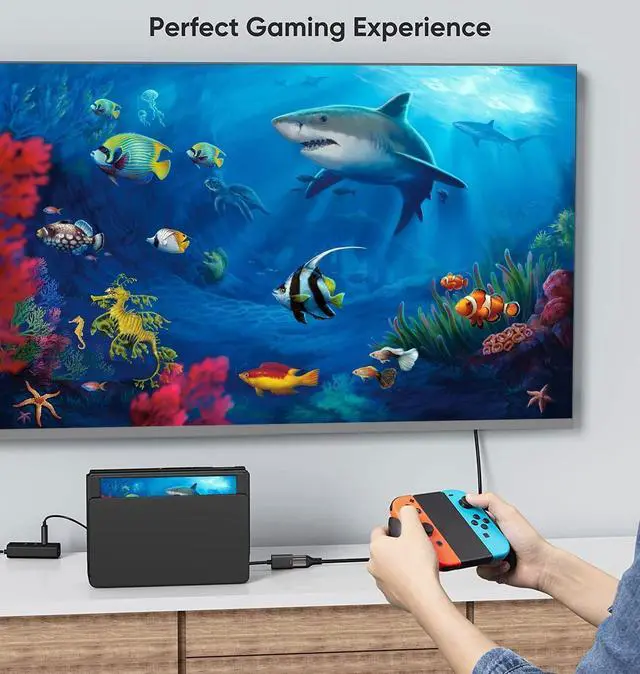 Alt view image 10 of 14 - HDMI to DisplayPort Adapter with USB Power, 4K X 2K@60Hz HDMI Male to DP Female Adapter Compliant with Xbox One/PS4/PS5