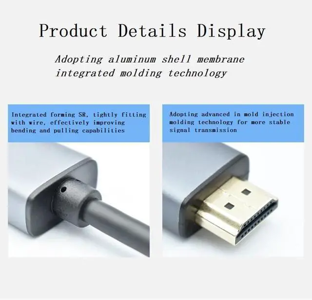 Alt view image 12 of 14 - HDMI to DisplayPort Adapter 4K@60Hz High Speed HDMI Male to DP Female Converter Cable Compatible for PC Graphics Card Laptop Mini NS PS5/4 Xbox One/360