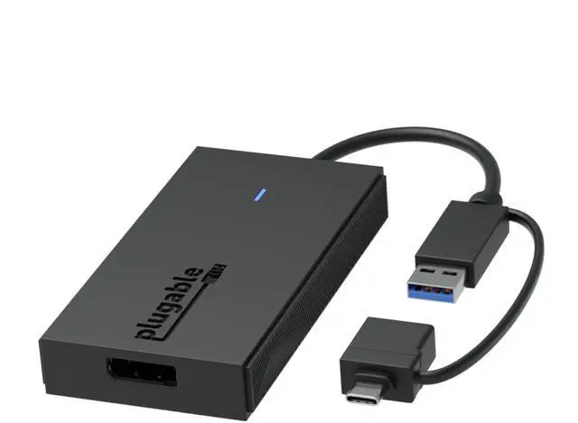 Alt view image 8 of 14 - USB to DisplayPort Adapter - Connect via USB-C or USB 3.0 to Add a 2560x1440 Display Compatible with Mac M1/M2/M3/M4, Windows, and ChromeOS