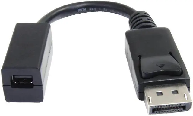 Alt view image 8 of 14 - 6in (15cm) DisplayPort to Mini DisplayPort Adapter, 4K Video, DP to mDP Converter (Not compatible w/Thunderbolt)