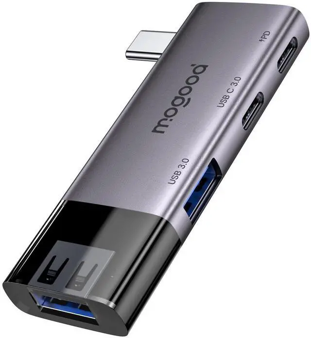 Alt view image 7 of 12 - USB 3.0 Hub, Multiport USB Adapter 2 USB3.0 Ports Type C 3.0 PD 100W for MacBook,Laptop