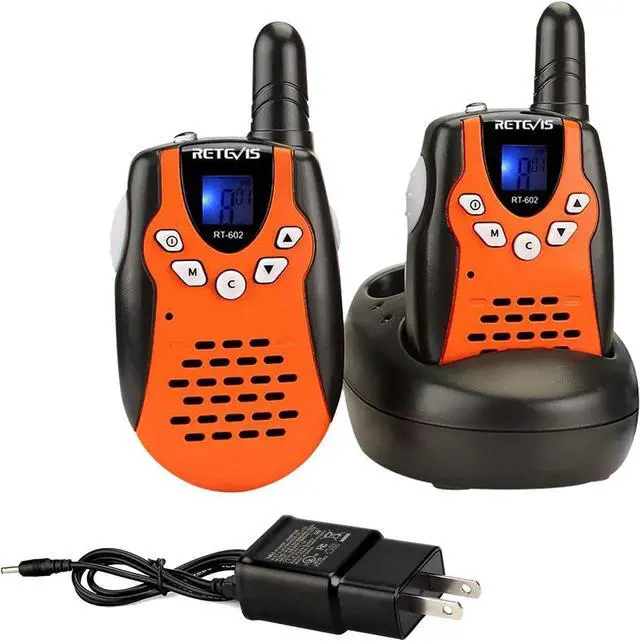 Alt view image 8 of 14 - RT602 Walkie Talkies for Kids Rechargeable, Kids Walkie Talkies Toys for Boys Girls, 2 Pack Easter Birthday Gifts for 3 4 5 6-8 Year Old Camping Outdoor Games
