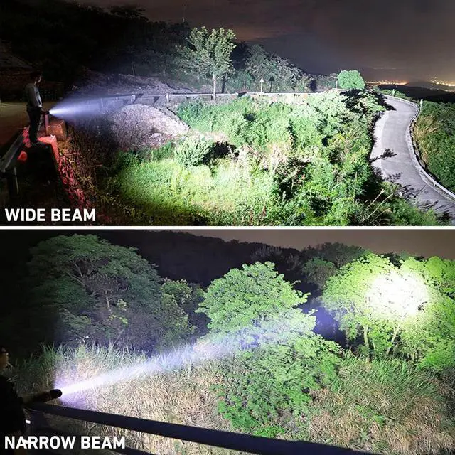 Alt view image 13 of 14 - Rechargeable Brightest LED Flashlight, 90,000 High Lumens Super Bright Powerful Flashlight with 5 Modes, IPX7 Waterproof Handheld Large Flash Light for Emergencies Camping