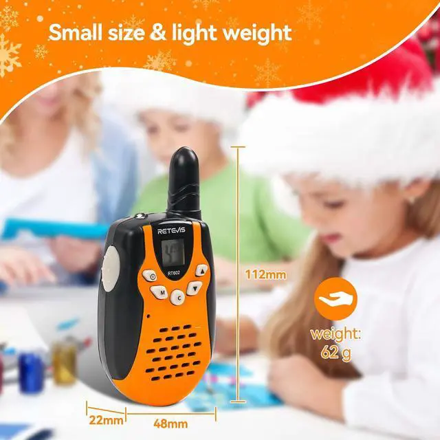 Alt view image 13 of 14 - RT602 Walkie Talkies for Kids Rechargeable, Kids Walkie Talkies Toys for Boys Girls, 2 Pack Easter Birthday Gifts for 3 4 5 6-8 Year Old Camping Outdoor Games