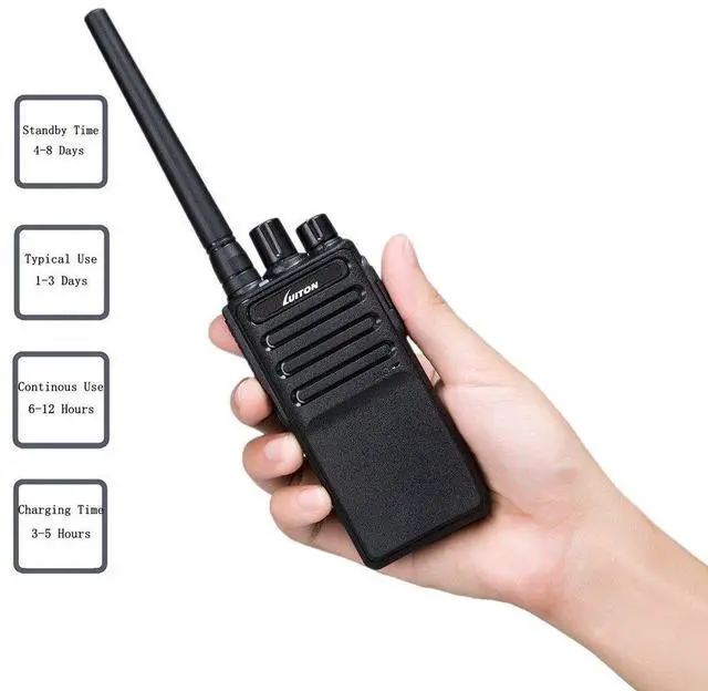 Alt view image 12 of 14 - Walkie Talkies Voice Scrambler with Earpiece for Adults Outdoor CS Hiking Hunting Travelling Long Distance 2 Way Radios by Luiton (2 Packs)