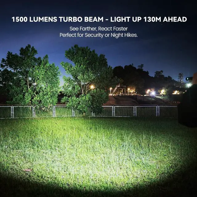 Alt view image 9 of 14 - ML70 1500 Lumen EDC Flashlight Rechargeable, Pen Style Self Defense Compact Tactical Flashlight with 2AA Dual Power, IPX7 Waterproof Pocket light for Camping, Emergencies, Outdoor Activities